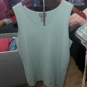Sigrid Olsen Aqua Sleeveless Top